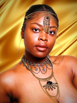 Bronze Tasseled Head Chain and Necklace Jewelry Set Symbolizing Life, Legacy & Indulgence